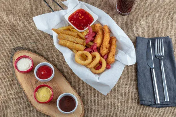 Patates Cips, Sosis ve Nuget Kızartma